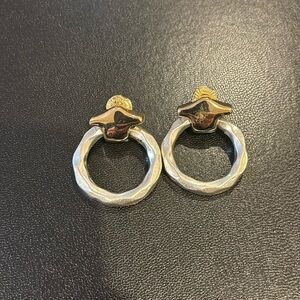 Cool mixed metal earrings